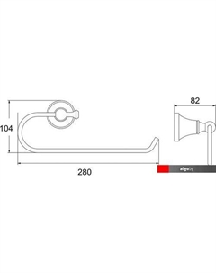 Держатель для бумажных полотенец RG1906E Rose