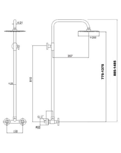 Верхний душ FS8405H Fmark