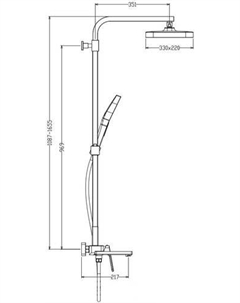 Душевая система R51.24.03 Raglo
