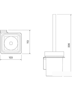 Ершик для унитаза Slide SLIBSG0I47 Iddis
