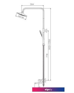 Душевая система HB24805-7 (черный) Haiba