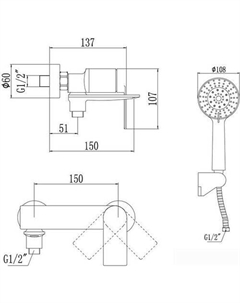 Смеситель S-601808H Savol