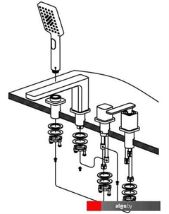 Смеситель Torne 4330/00-16Y (белый/хром) Timo