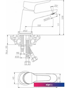 Смеситель Ibiza 19100IB Olive's