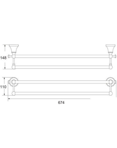 Держатель для полотенца RG1927T Rose