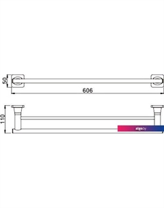 Держатель для полотенца RG1527H Rose
