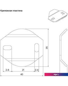 Крючок для ванны Edifice EDISB10i41 Iddis