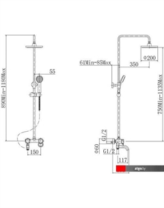 Душевая система A2422 Fashun