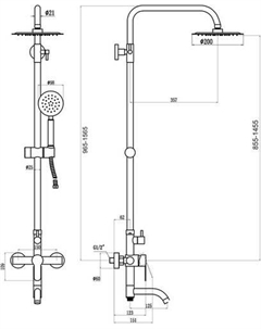 Душевая система FS8245H Fmark