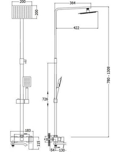Душевая система HB24815 Haiba