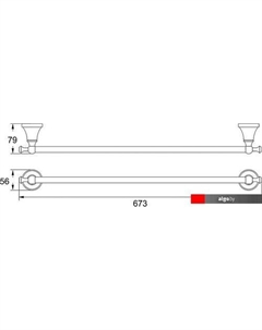 Держатель для полотенца RG1917T Rose