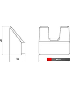 Крючок для ванны Slide SLISC20i41 Iddis