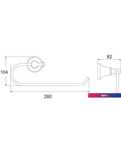 Держатель для бумажных полотенец RG1906T Rose