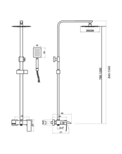 Душевая система FS8645H Fmark