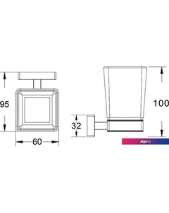 Стакан для зубной щетки и пасты SG5612H Shevanik