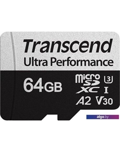Карта памяти microSDXC 340S 64GB (с адаптером) Transcend