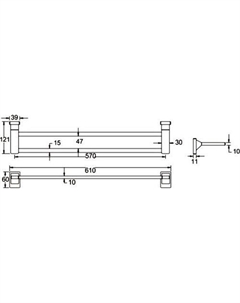 Держатель для полотенца RG1627 Rose