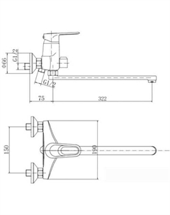 Смеситель A2204 Fashun
