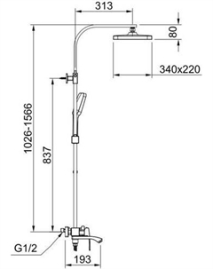 Душевая система R01.24.06 Raglo