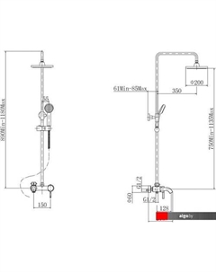 Душевая система A2416 Fashun
