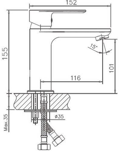Смеситель HB10505-8 (белый/хром) Haiba