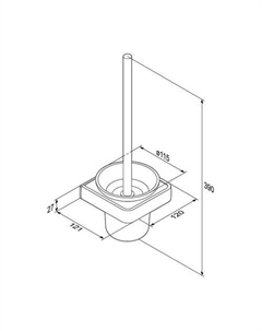 Ершик для унитаза Jupiter DA7733300 Damixa