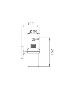 Дозатор для жидкого мыла F1927 Frap