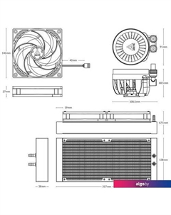 Жидкостное охлаждение для процессора Liquid Freezer III 280 A-RGB White ACFRE00151A Arctic