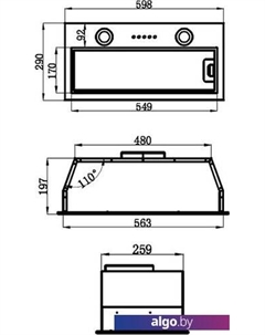 Кухонная вытяжка Thames 601PM (черный) Maunfeld