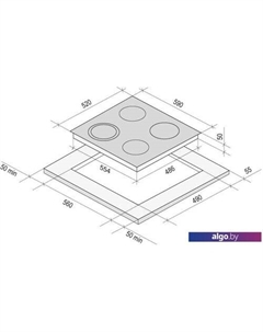 Варочная панель Orsa 60 BL Krona