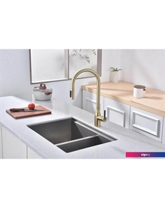 Смеситель Iniversal Un213880-SBG (золото/светлое брашированное золото) Paulmark