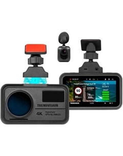 Видеорегистратор-радар детектор-GPS информатор (3в1) Hybrid Signature Real 4K 2CH Trendvision