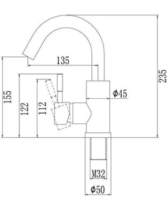 Смеситель S-SUS8002 Savol