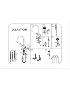 Смеситель Lange La214212-SBG (золото/светлое брашированное золото) Paulmark