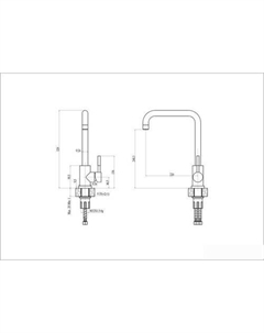 Смеситель HB71304-4 (нержавеющая сталь) Haiba