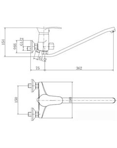 Смеситель A2201 Fashun