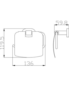Держатель для туалетной бумаги Юкон YUA0400CB (хром/белый) Slezak rav