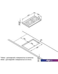 Варочная панель HGG 3825 CW Korting