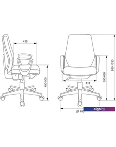 Кресло CH-545/38-402 (бежевый) Бюрократ
