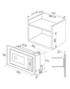 Микроволновая печь AMM20BEIH Hansa