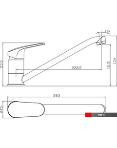 Смеситель RS45-21 Rossinka silvermix