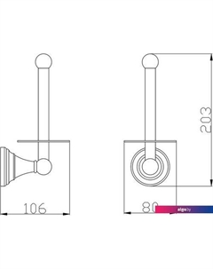 Держатель для туалетной бумаги Морава MKA0402SM (бронзовый) Slezak rav
