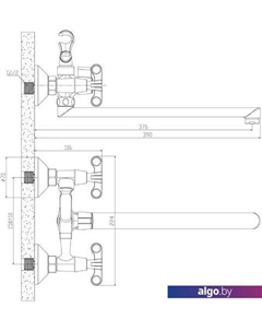 Смеситель RS42-80 Rossinka silvermix