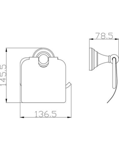 Держатель для туалетной бумаги Морава MKA0400SM (бронзовый) Slezak rav