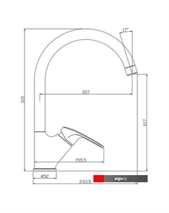 Смеситель RS45-23 Rossinka silvermix