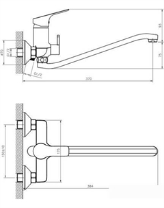 Смеситель RS29-34 Rossinka silvermix