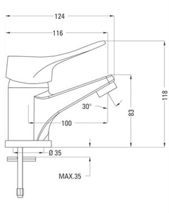 Смеситель Vero BOW 021M Deante