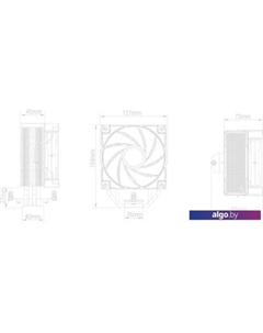 Кулер для процессора AK400 ZERO DARK R-AK400-BKNNMN-G-2 Deepcool