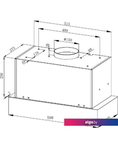 Кухонная вытяжка Bona 1000 60 M (белый) Zorg