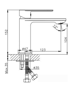 Смеситель HB10590 (хром) Haiba